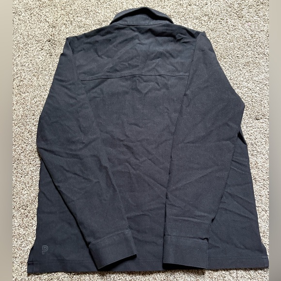 Men's Black Casual Button Down Shirt - Picture 10 of 12